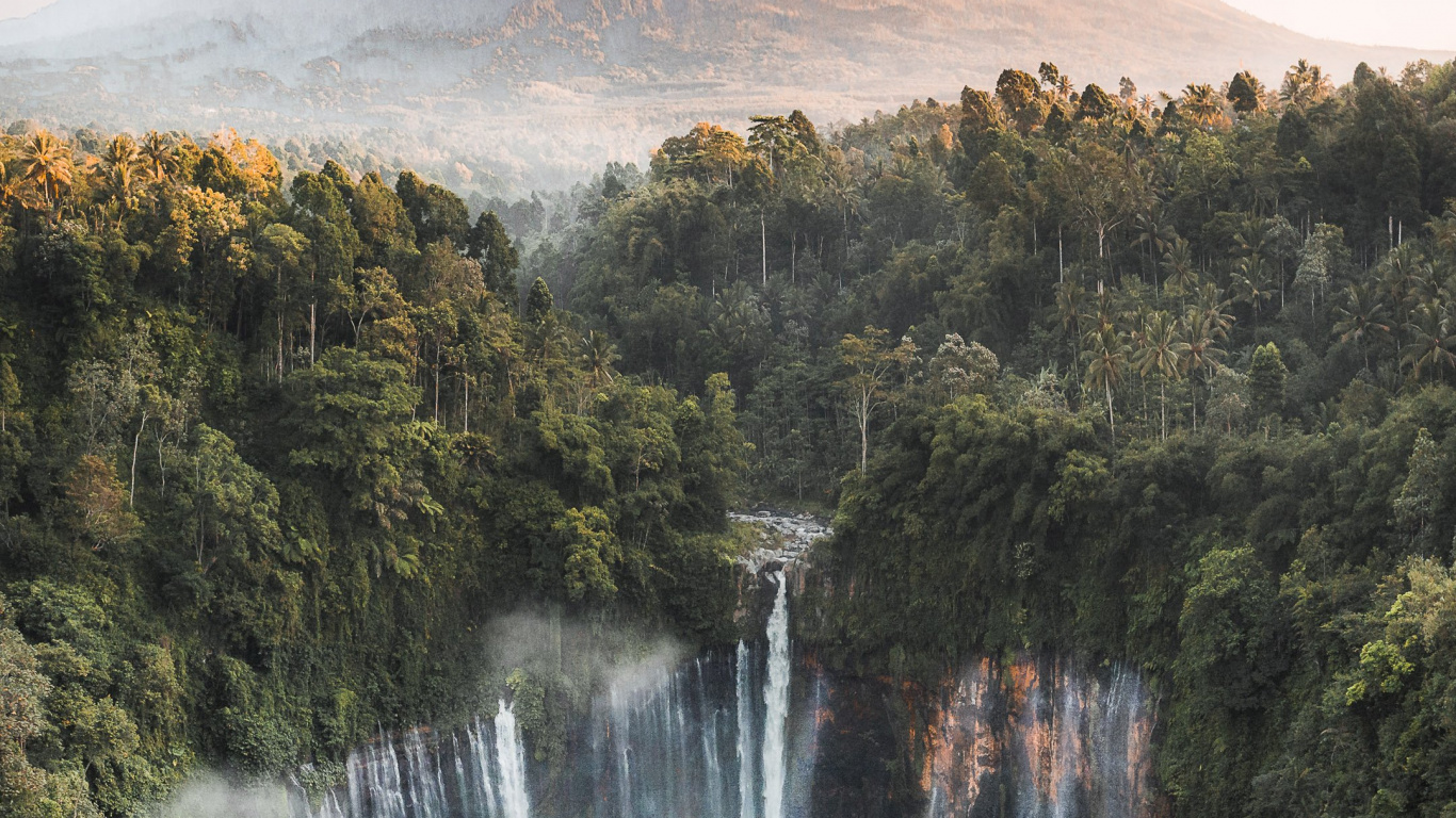 Mille Cascades, Cascade de Jagir, Cascade, Voyage, Nature. Wallpaper in 1366x768 Resolution