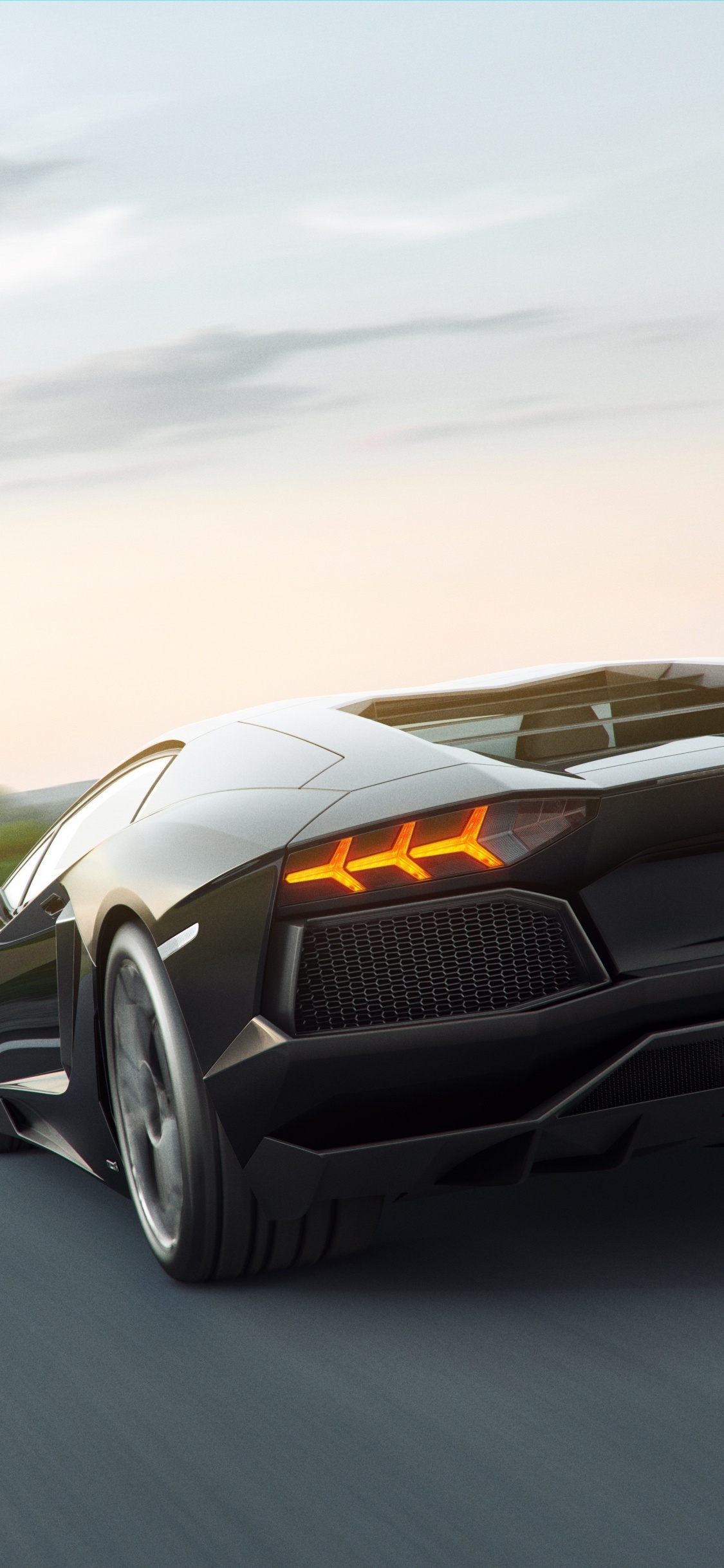 BMW m 3 Negro en la Carretera Durante el Día. Wallpaper in 1125x2436 Resolution