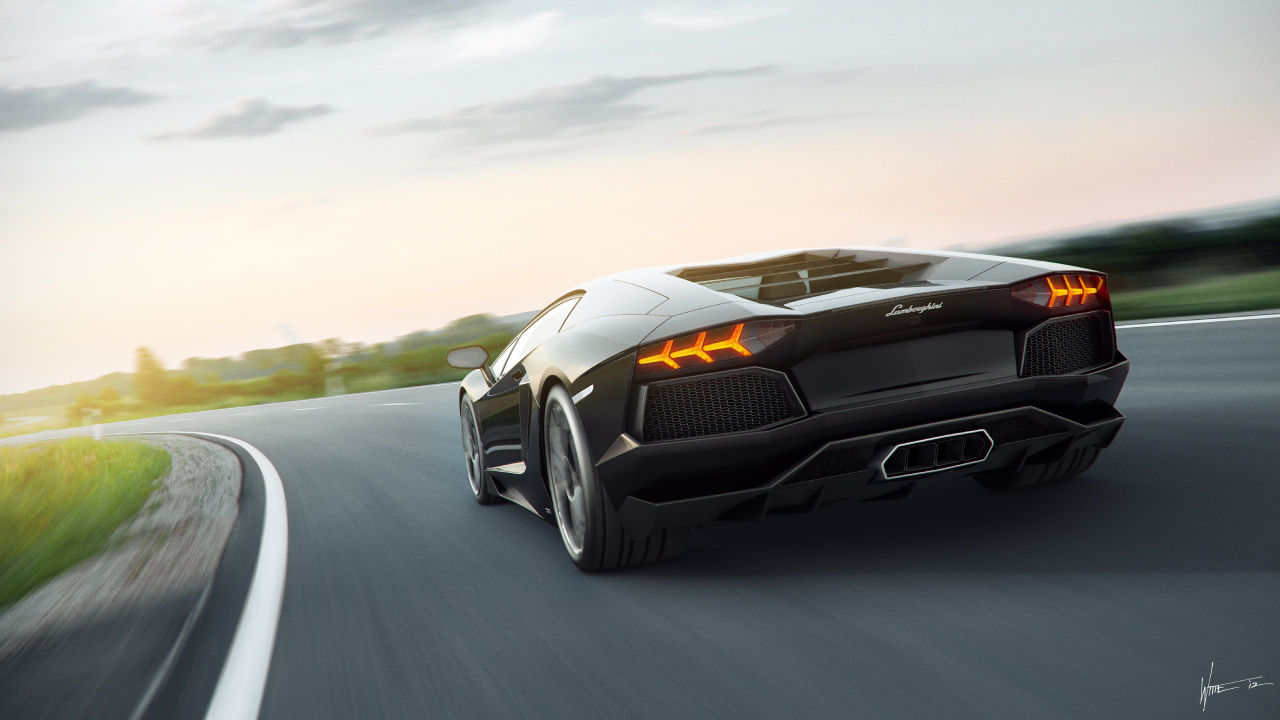 Bmw m 3 Noir Sur Route Pendant la Journée. Wallpaper in 1280x720 Resolution