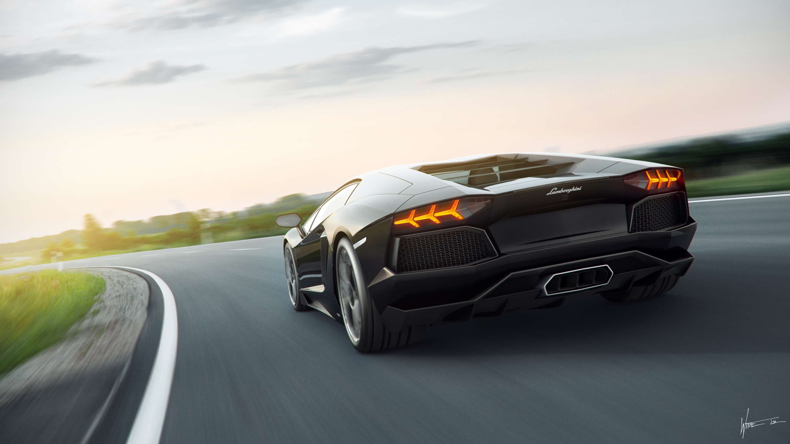 Bmw m 3 Noir Sur Route Pendant la Journée. Wallpaper in 2560x1440 Resolution