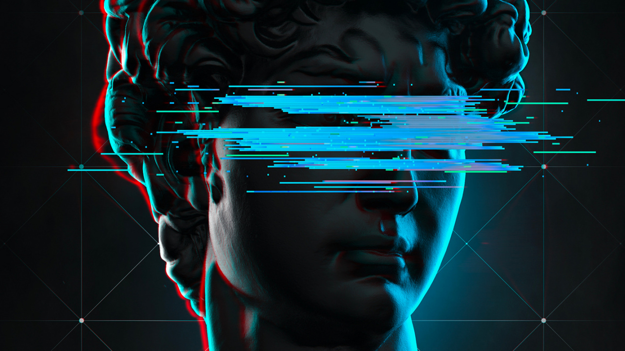 Statussymbol, Kunst, Electric Blue, Audiogeräten, Neon. Wallpaper in 1280x720 Resolution