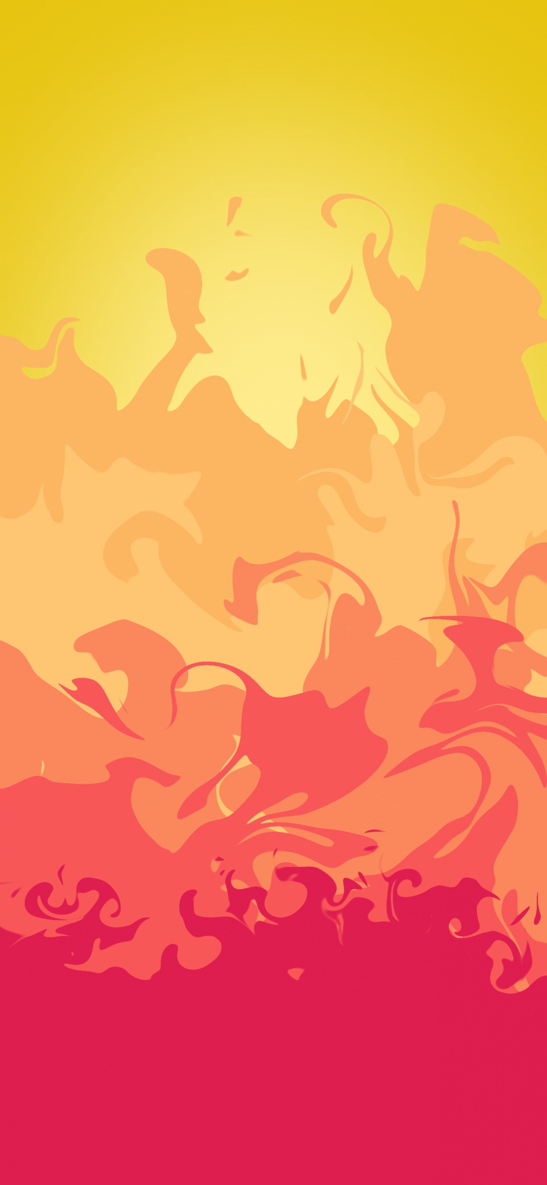 橙色, 琥珀色, 艺术, 和阴影的色彩 壁纸 1125x2436 允许