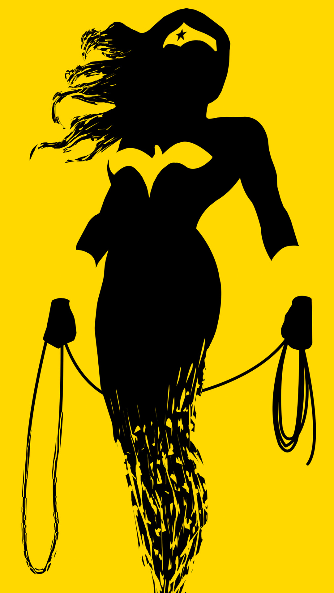 Wonder Woman Minimaliste, Wonder Woman, Superman, Superhero, Minimalisme. Wallpaper in 1080x1920 Resolution