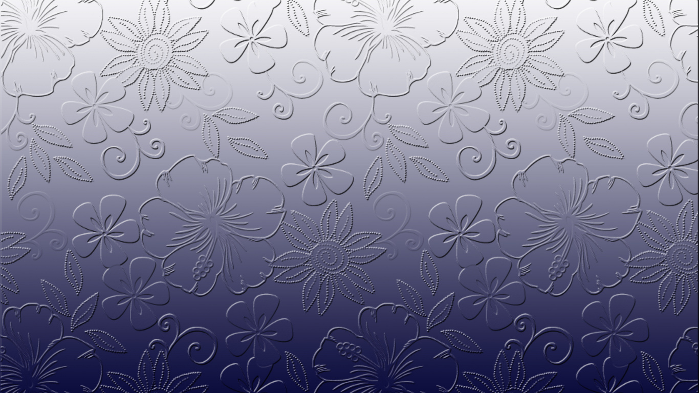 Textile Floral Blanc et Bleu. Wallpaper in 1366x768 Resolution