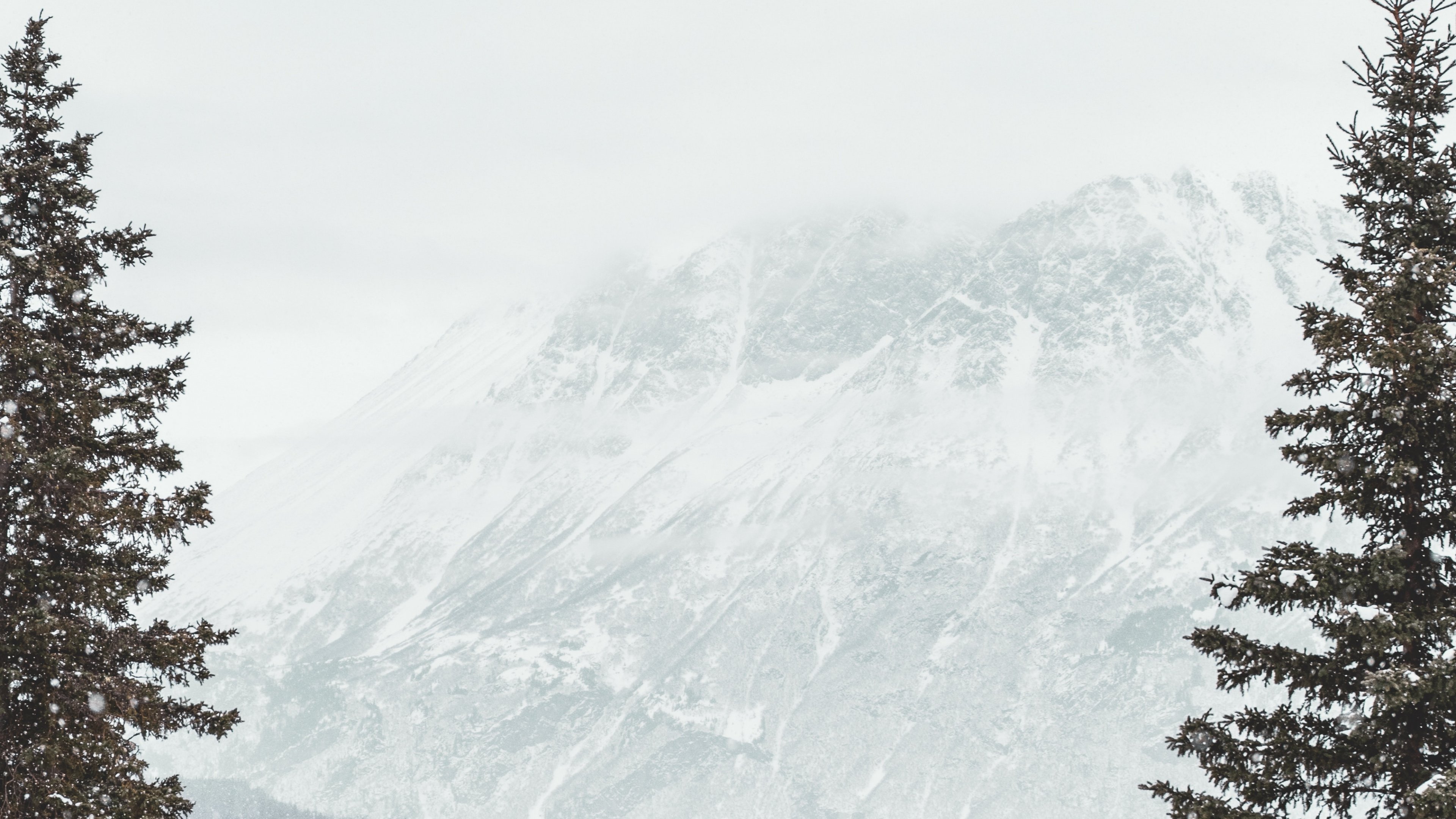 Nieve, Invierno, Congelación, Montaña, Desierto. Wallpaper in 3840x2160 Resolution