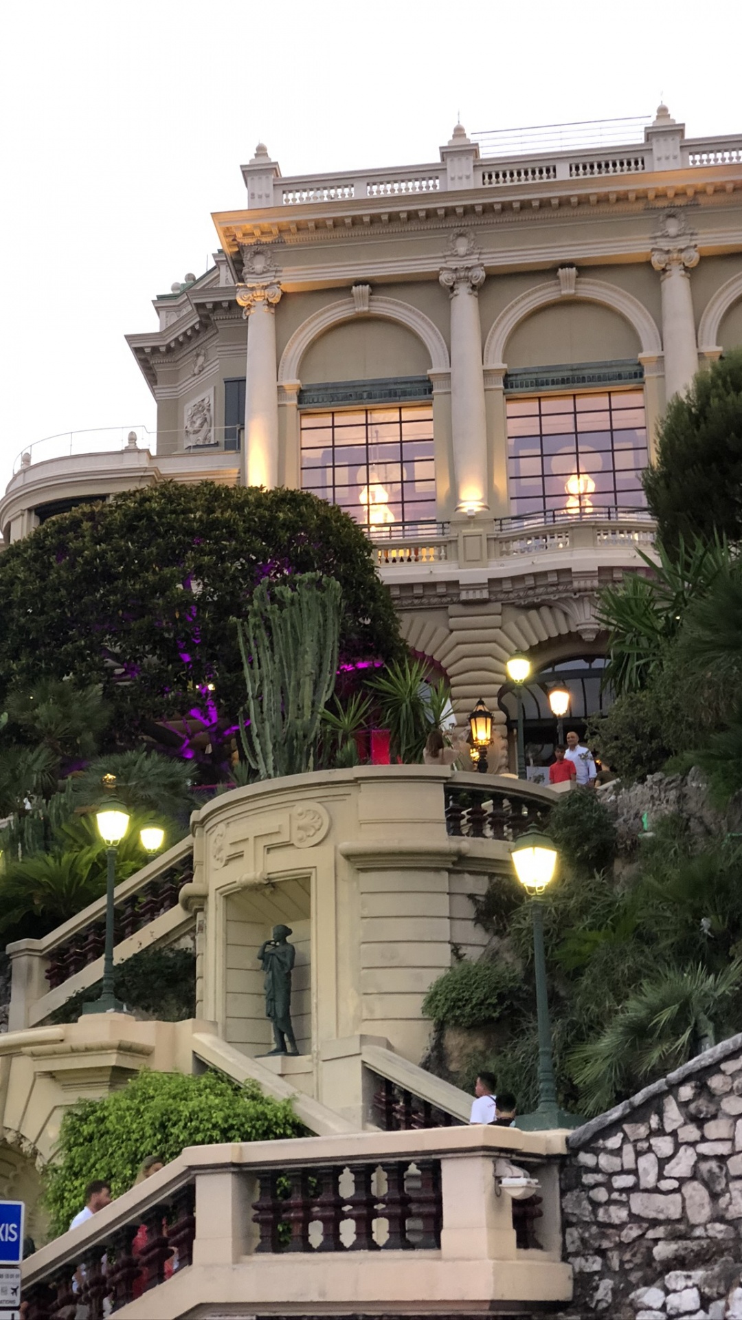 Casino de Monte Carlo, Attraction Touristique, Escalier, Lumière de Rue, Façade. Wallpaper in 1080x1920 Resolution