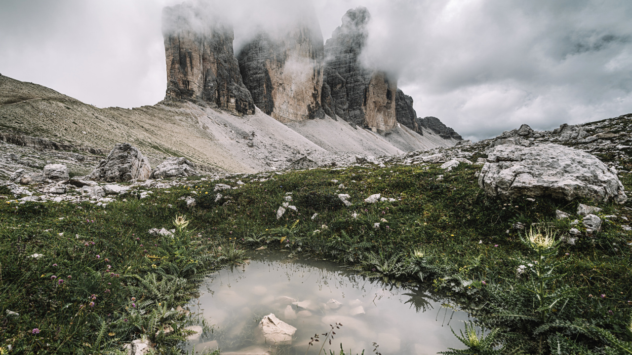 Wilderness, Cloud, Plant, Mountain, Natural Landscape. Wallpaper in 1280x720 Resolution