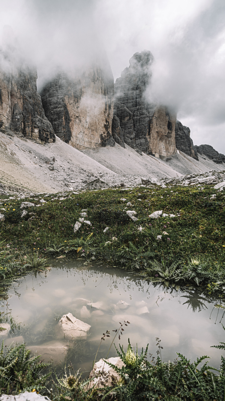 Wilderness, Cloud, Plant, Mountain, Natural Landscape. Wallpaper in 750x1334 Resolution
