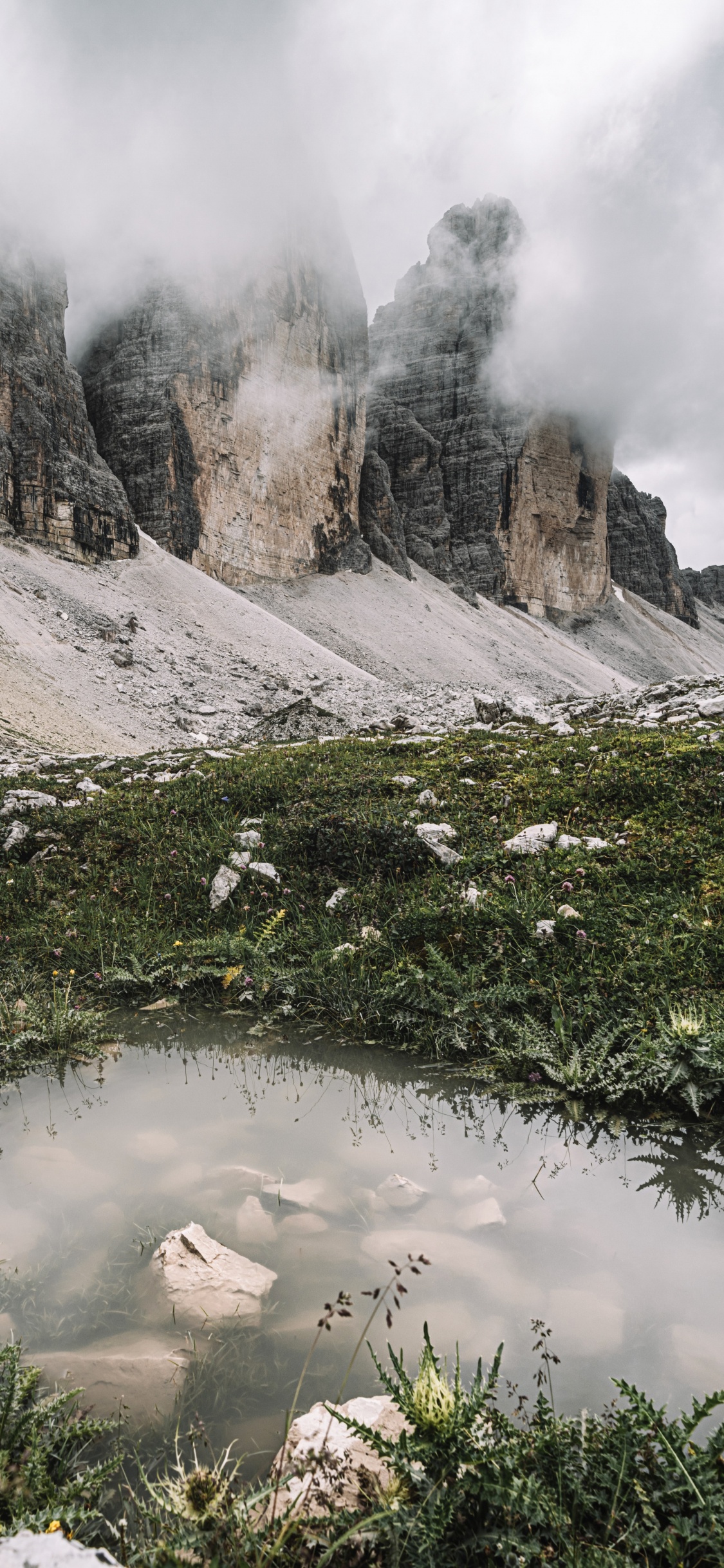 Wildnis, Cloud, Naturlandschaft, Hochland, Gewässer. Wallpaper in 1125x2436 Resolution