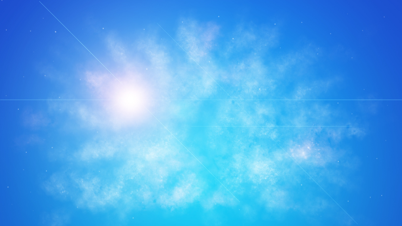 Sun in Blue Sky During Daytime. Wallpaper in 1280x720 Resolution