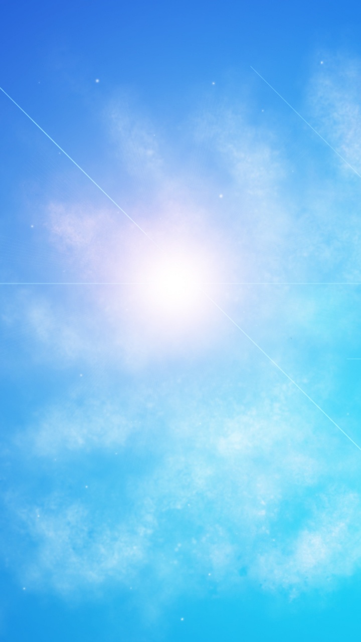 Sun in Blue Sky During Daytime. Wallpaper in 720x1280 Resolution