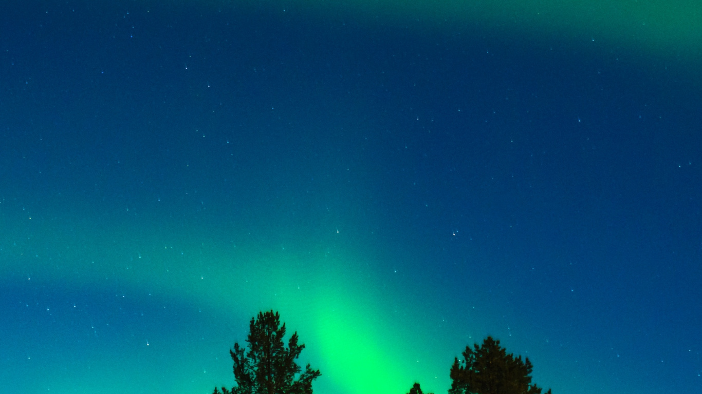 Aurora Lights, Aurora, North Pole, Rovaniemi, Light. Wallpaper in 1366x768 Resolution