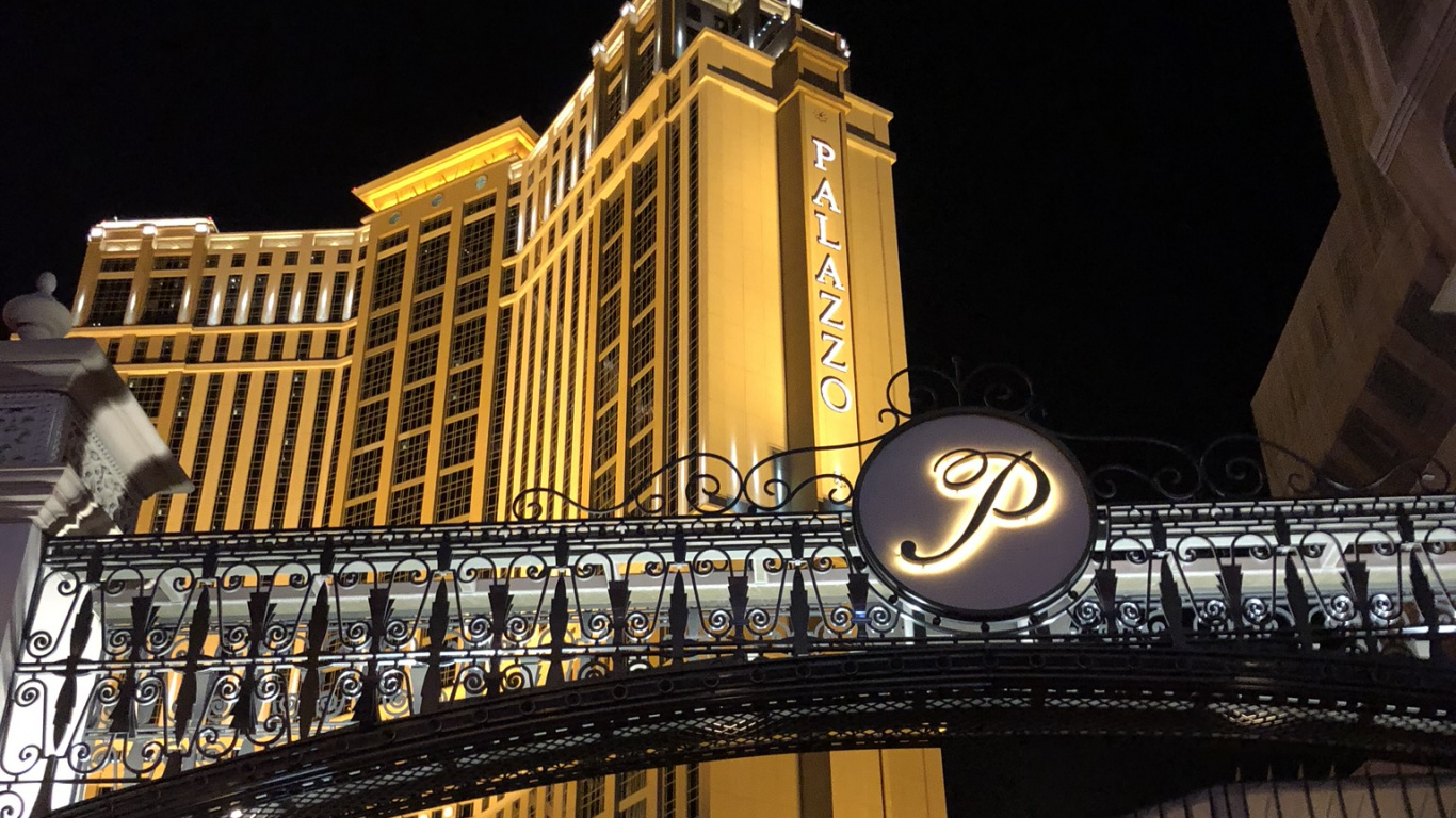 Las Vegas, USA, Palazzo, Der Palazzo im Venezianischen Resort, Wolkenkratzer. Wallpaper in 1366x768 Resolution