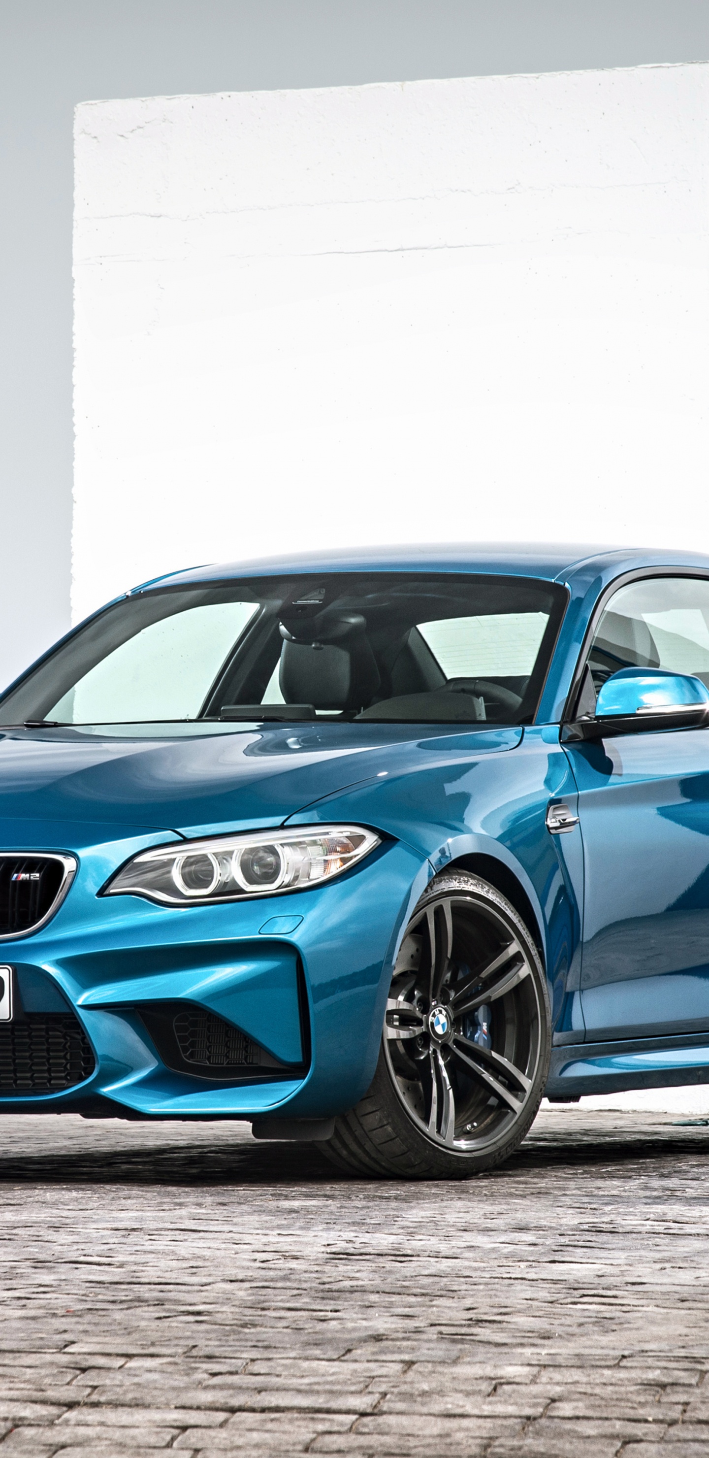 Blau Bmw m3 Coupe. Wallpaper in 1440x2960 Resolution