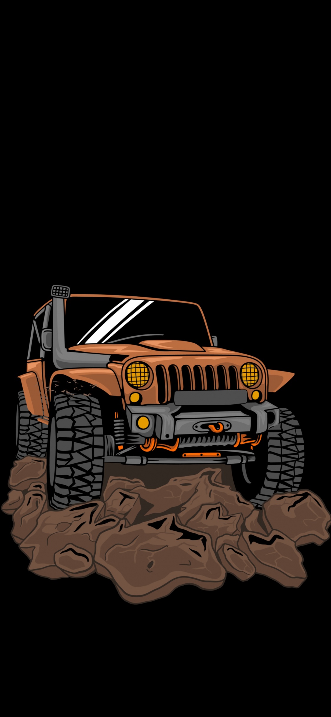 Jeep, Coche, Todoterreno, el Off-road, Jeep Gladiador. Wallpaper in 1125x2436 Resolution