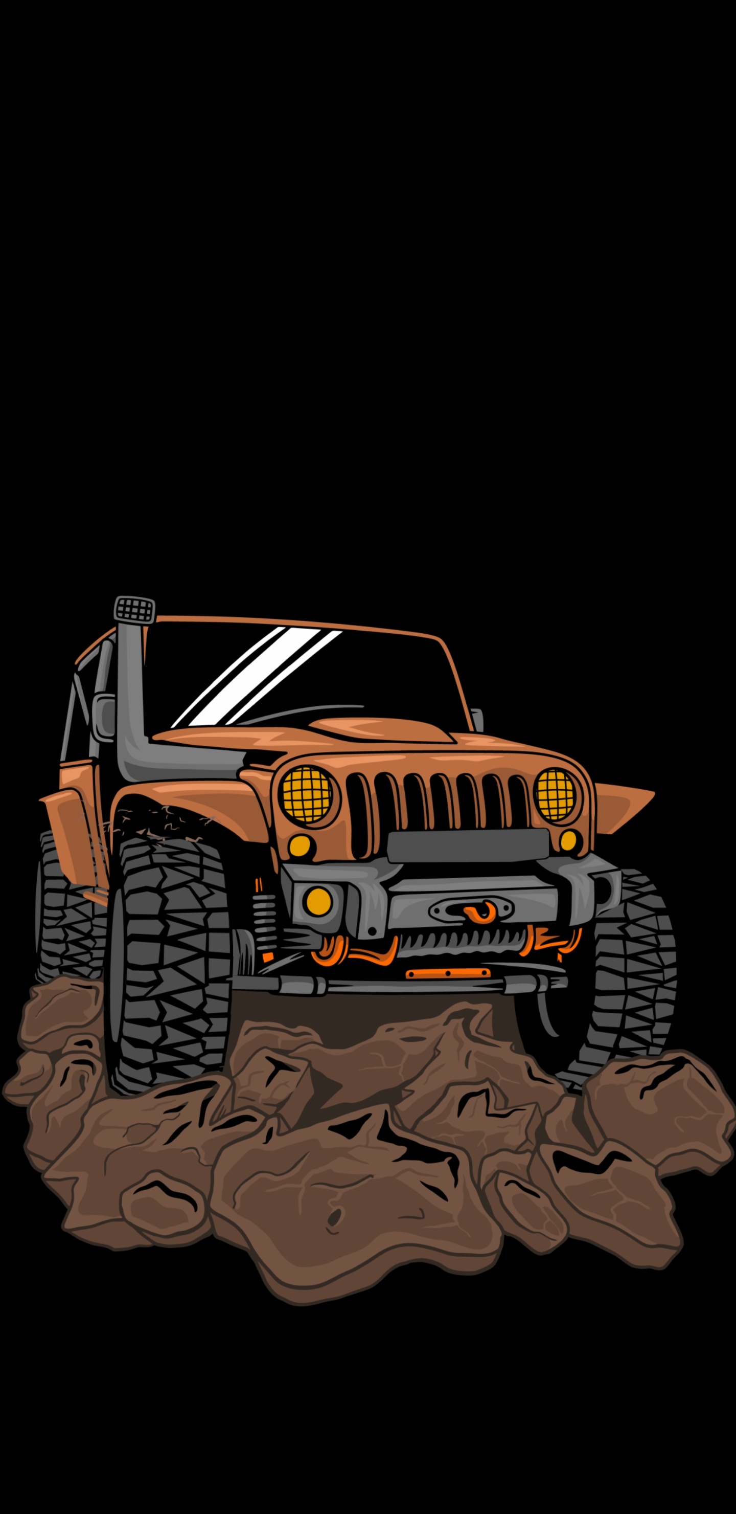 Jeep, Coche, Todoterreno, el Off-road, Jeep Gladiador. Wallpaper in 1440x2960 Resolution