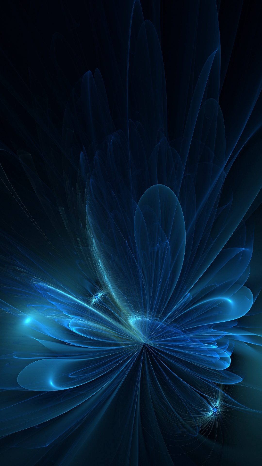 Lumière Bleue et Blanche Dans Une Pièce Sombre. Wallpaper in 1080x1920 Resolution