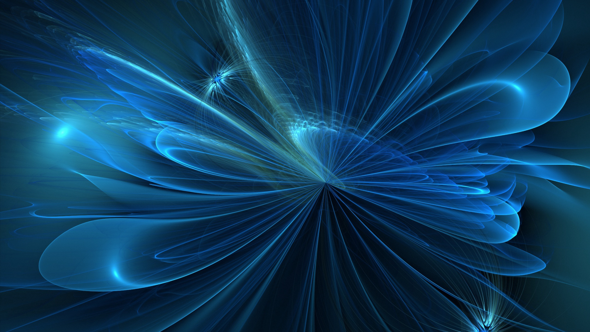 Lumière Bleue et Blanche Dans Une Pièce Sombre. Wallpaper in 1920x1080 Resolution