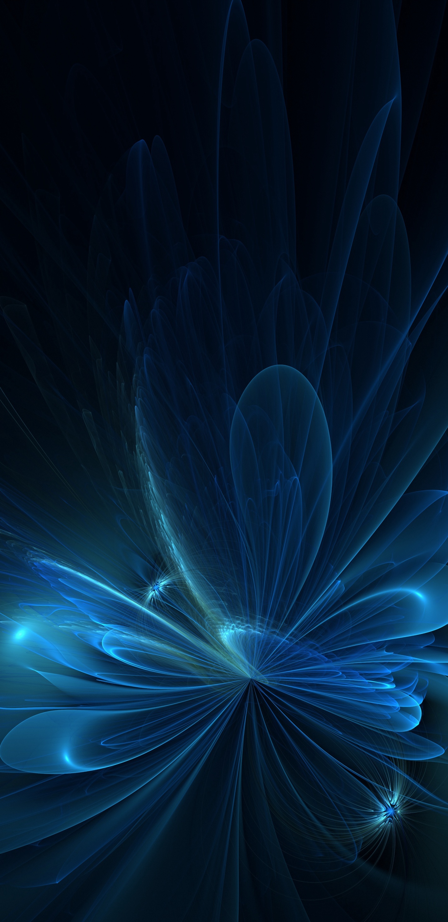 Download 1440x2960 Wallpaper Blue and White Light in Dark Room Blue and White Light in Dark Room. Wallpaper in 1440x2960 Resolution