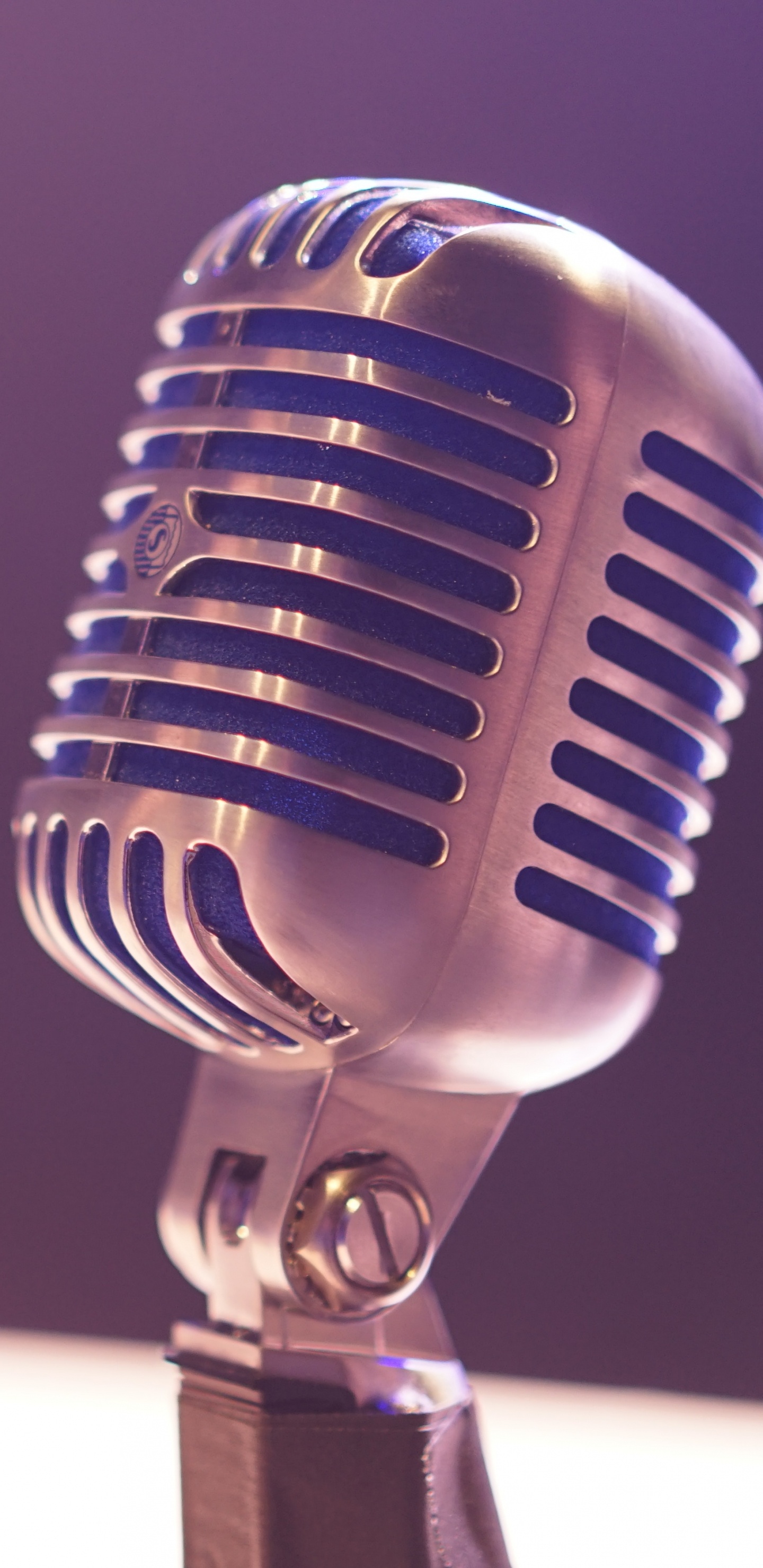 Microphone, Audio Equipment, Microphone Stand, Technology, Electronic Device. Wallpaper in 1440x2960 Resolution