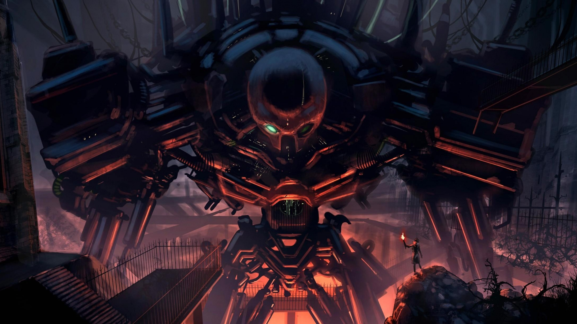 Personas en un Edificio Con Techo Negro y Amarillo.. Wallpaper in 1920x1080 Resolution