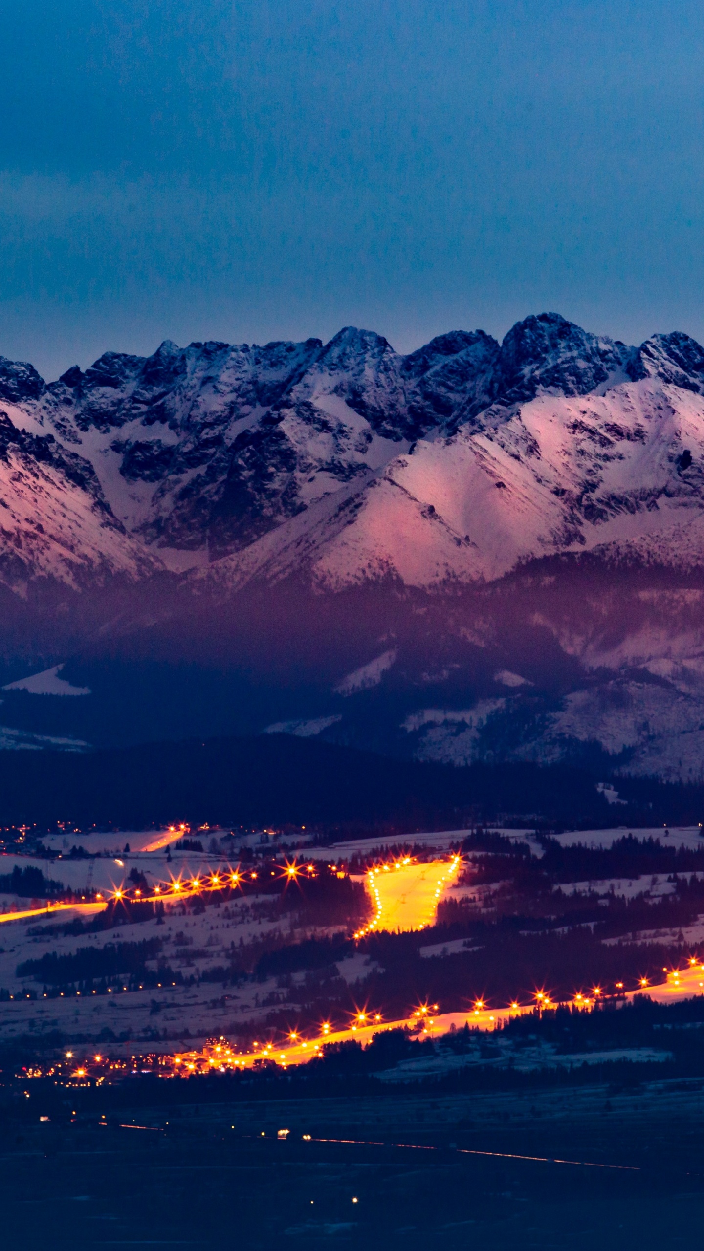 Invierno, Nieve, Alpes, Montaña, Naturaleza. Wallpaper in 1440x2560 Resolution