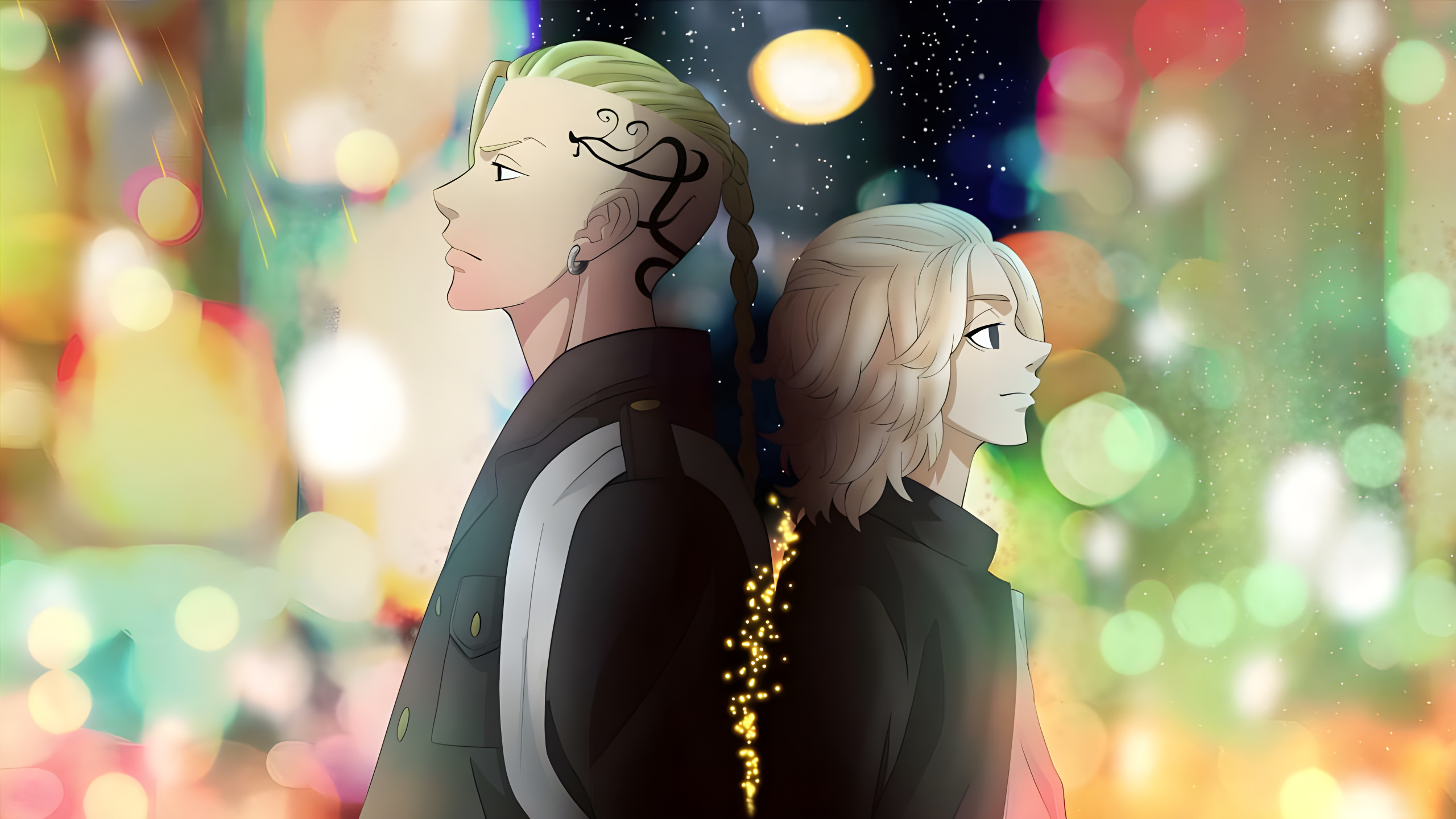 Tokyo Revengers, Takemichi Hanagaki, Draken, Anime, Hair. Wallpaper in 2560x1440 Resolution