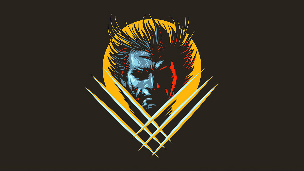Wolverine, Superhéroe, el Minimalismo, Marvel Comics, Libro de Historietas. Wallpaper in 1280x720 Resolution
