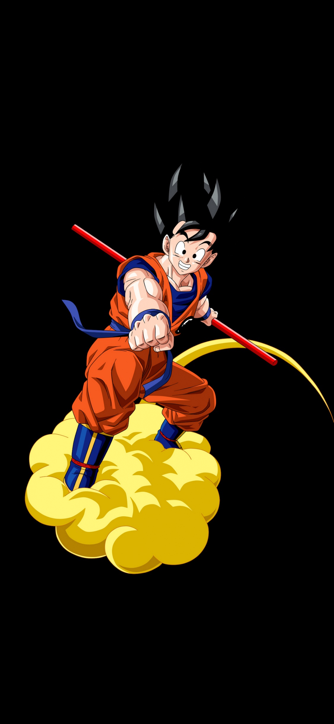 Goku, Anime, Amoled, Vegeta, Tronco. Wallpaper in 1125x2436 Resolution