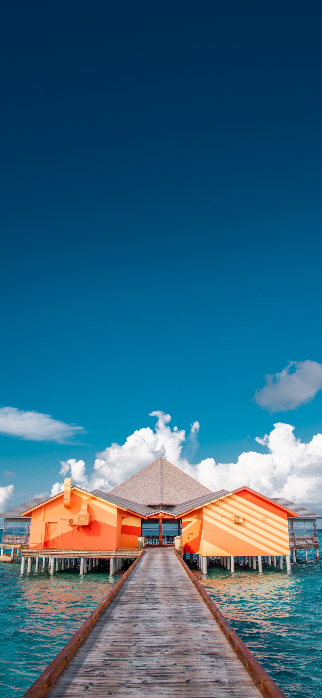 大海, 海洋, 水上, 地平线, 夏天 壁纸 1125x2436 允许