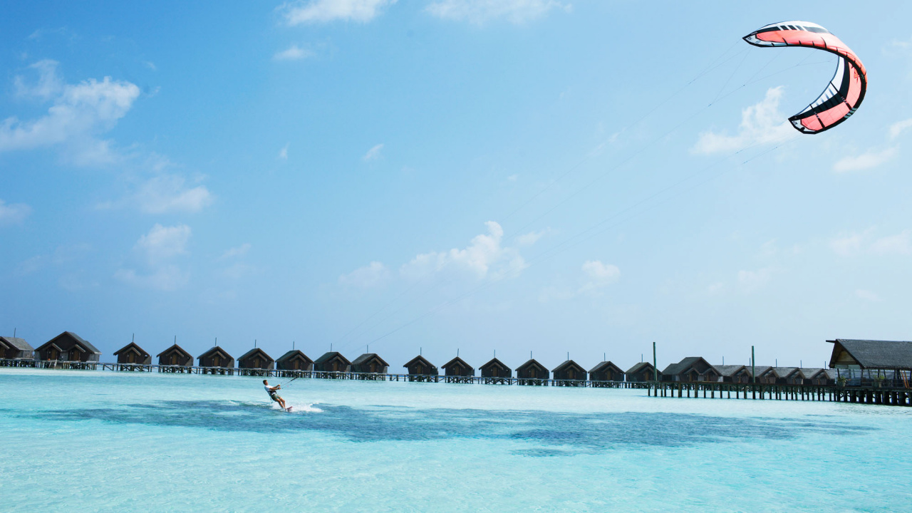 People Swimming on Beach During Daytime. Wallpaper in 1280x720 Resolution