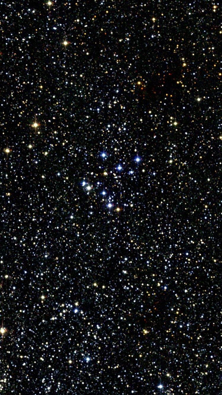 Blue and White Stars in The Sky. Wallpaper in 750x1334 Resolution