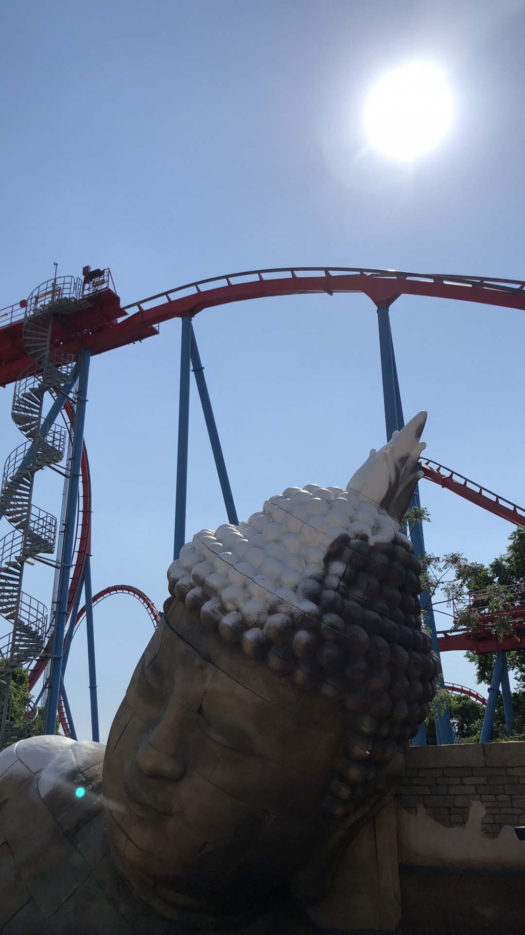 Roller Coaster, Tourist Attraction, Tourism, Recreation, Landmark. Wallpaper in 1080x1920 Resolution