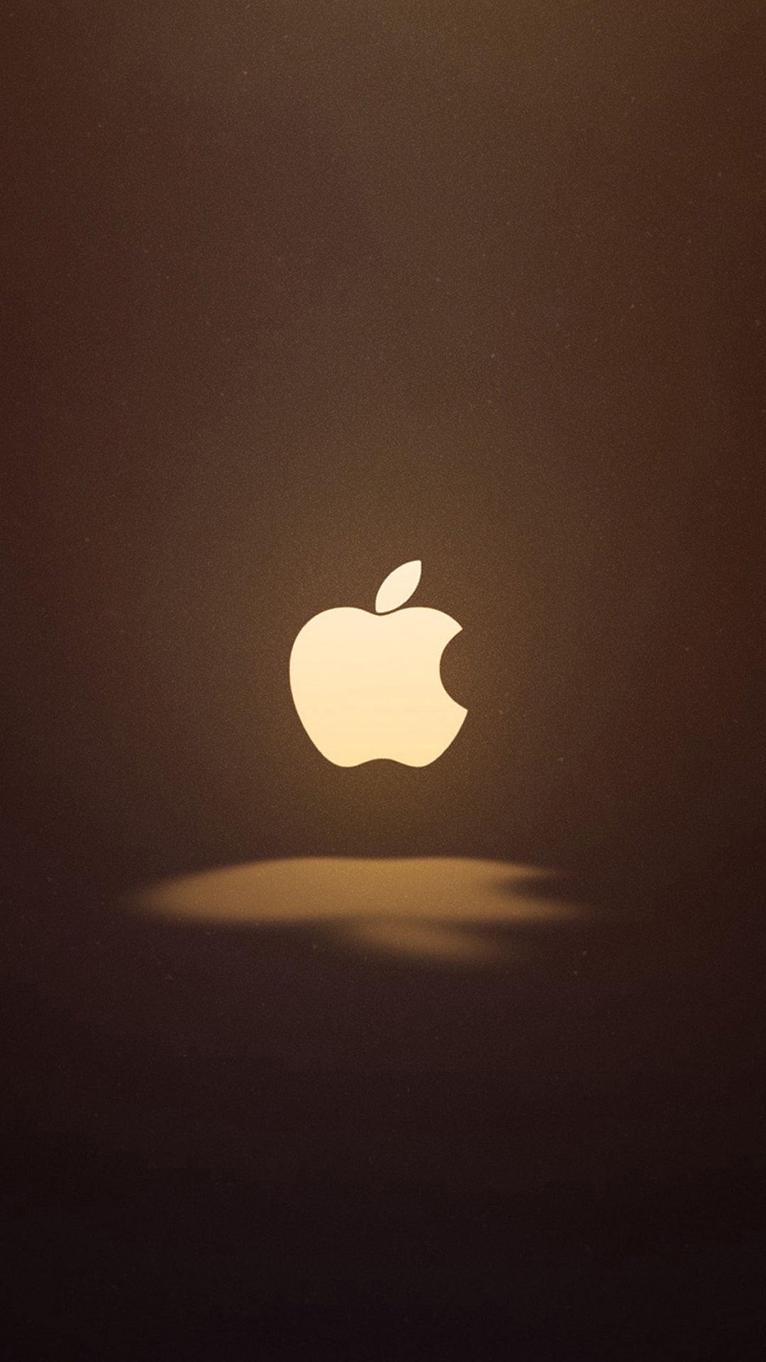 Apfellogo Auf Schwarzem Hintergrund. Wallpaper in 1080x1920 Resolution