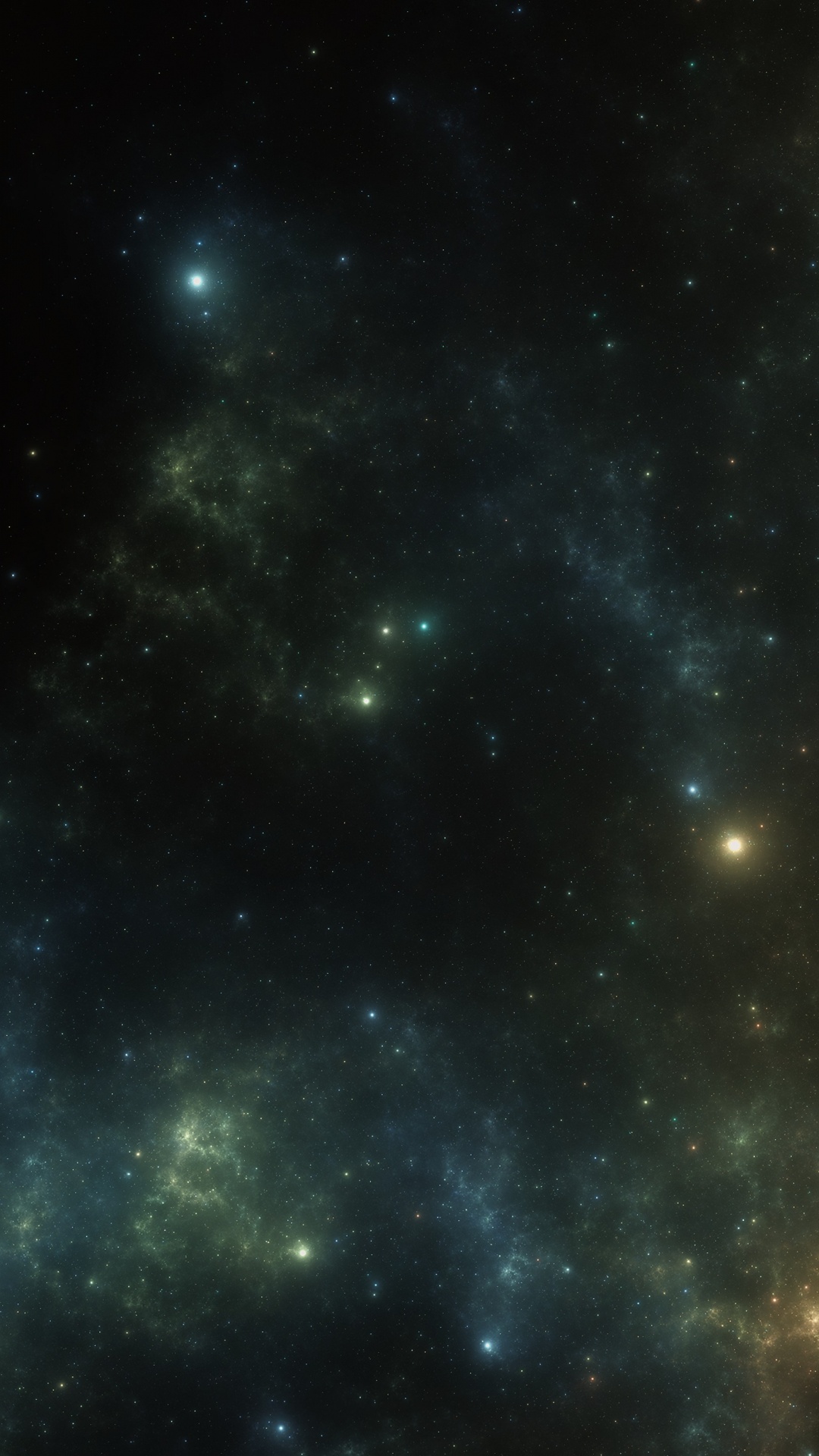 Blau-weißer Sternenhimmel. Wallpaper in 1080x1920 Resolution