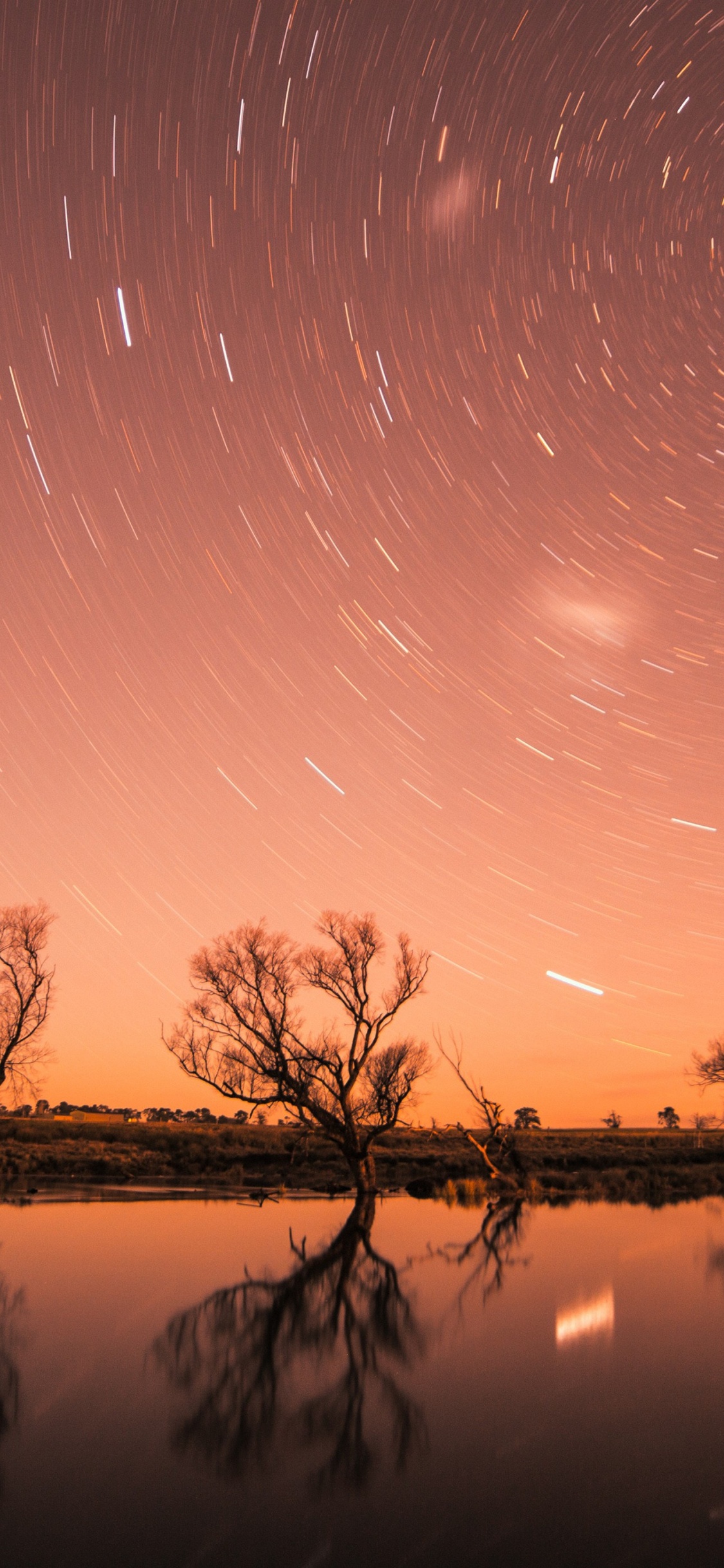 Chemin Des Étoiles, Téléviseur, Eau, Atmosphère, Afterglow. Wallpaper in 1125x2436 Resolution