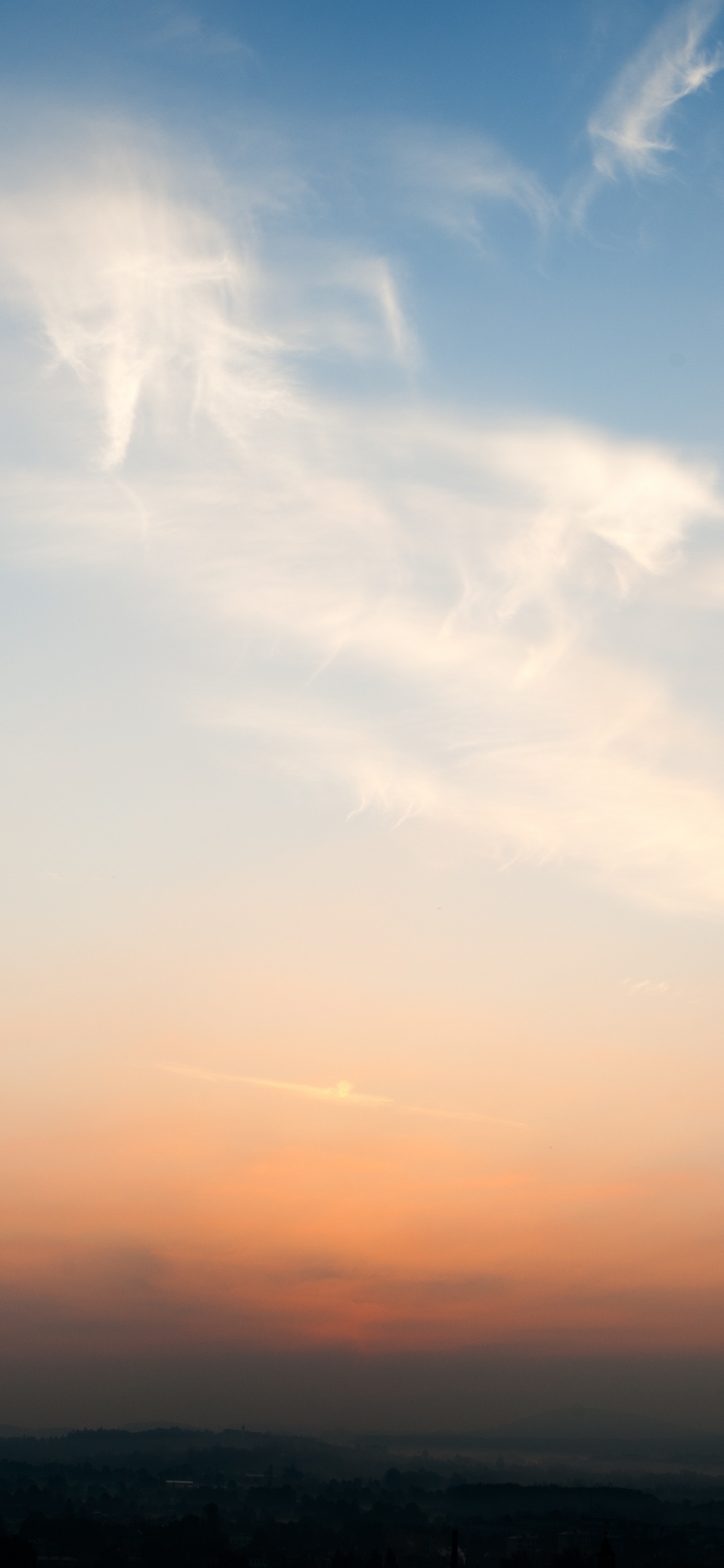 White Clouds and Blue Sky During Daytime. Wallpaper in 1125x2436 Resolution