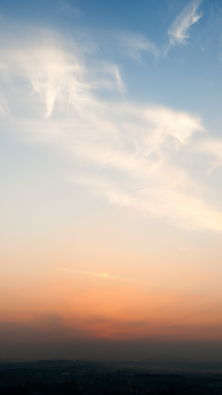 White Clouds and Blue Sky During Daytime. Wallpaper in 750x1334 Resolution