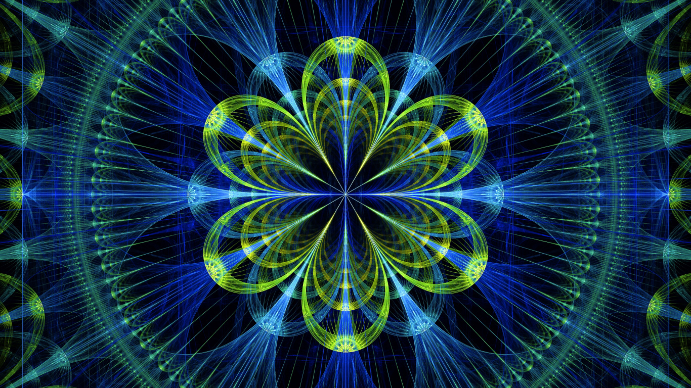 Luz Amarilla y Azul en la Fotografía de Lapso de Tiempo.. Wallpaper in 1366x768 Resolution