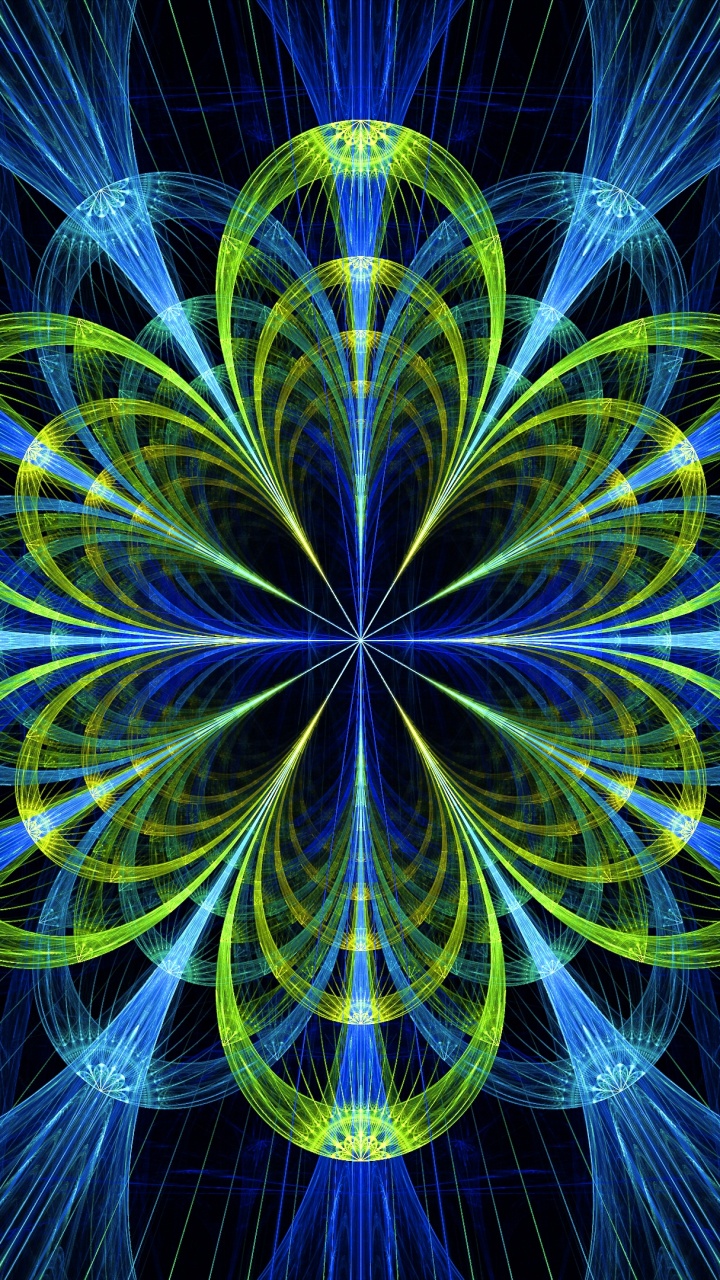 Yellow and Blue Light in Time Lapse Photography. Wallpaper in 720x1280 Resolution