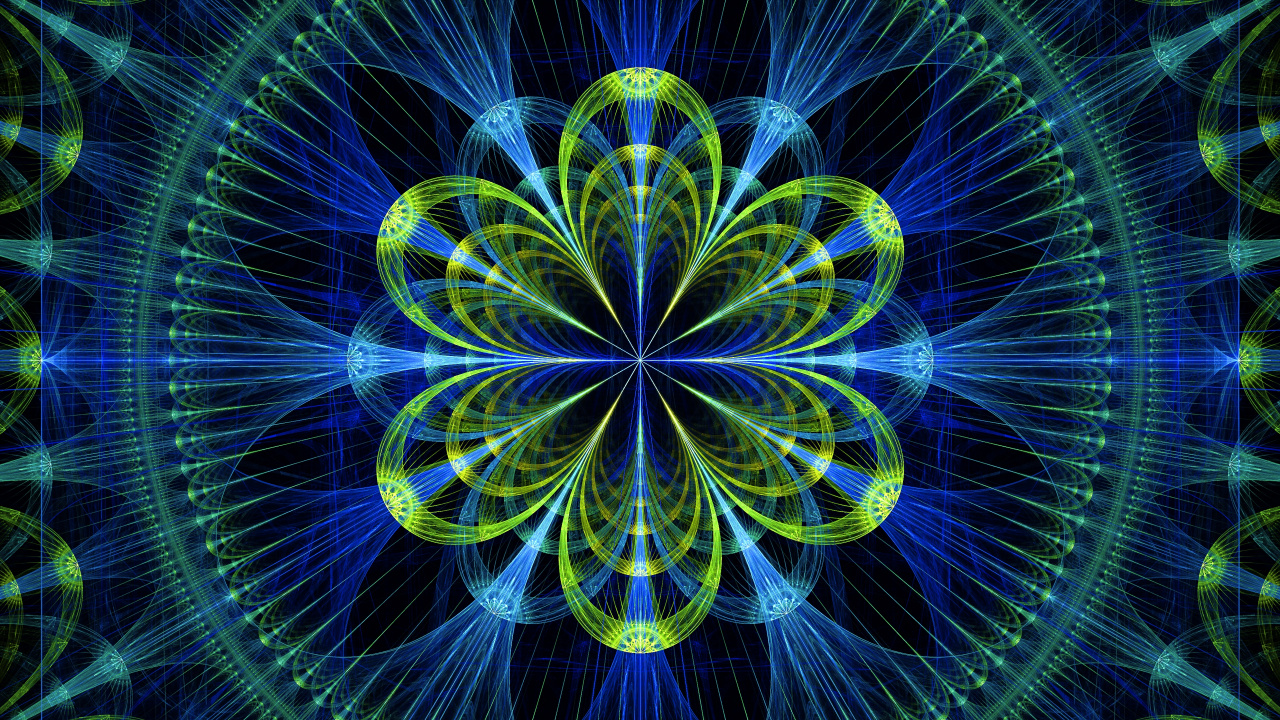 Gelbes Und Blaues Licht in Der Zeitrafferfotografie. Wallpaper in 1280x720 Resolution