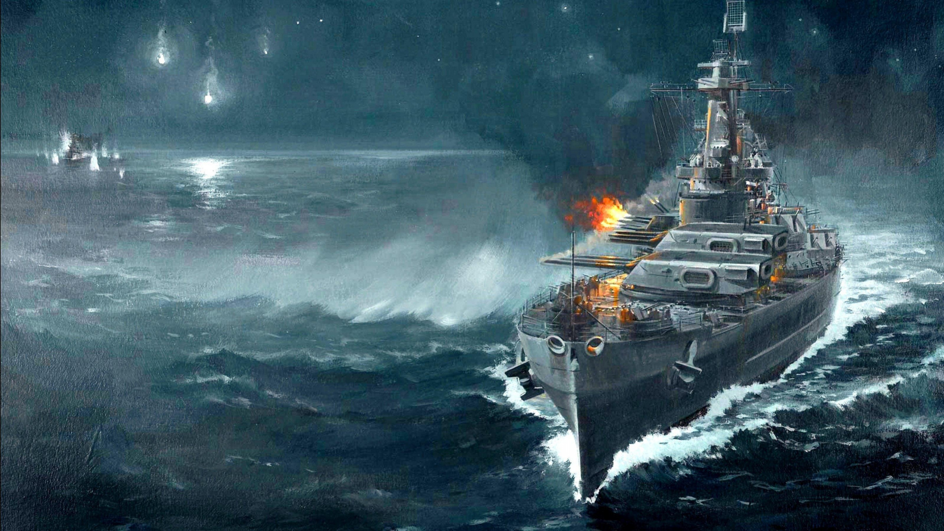 Mondiale de Navires de Guerre, Wargaming, Navire de Guerre, Navire, de Navires de Guerre. Wallpaper in 1920x1080 Resolution