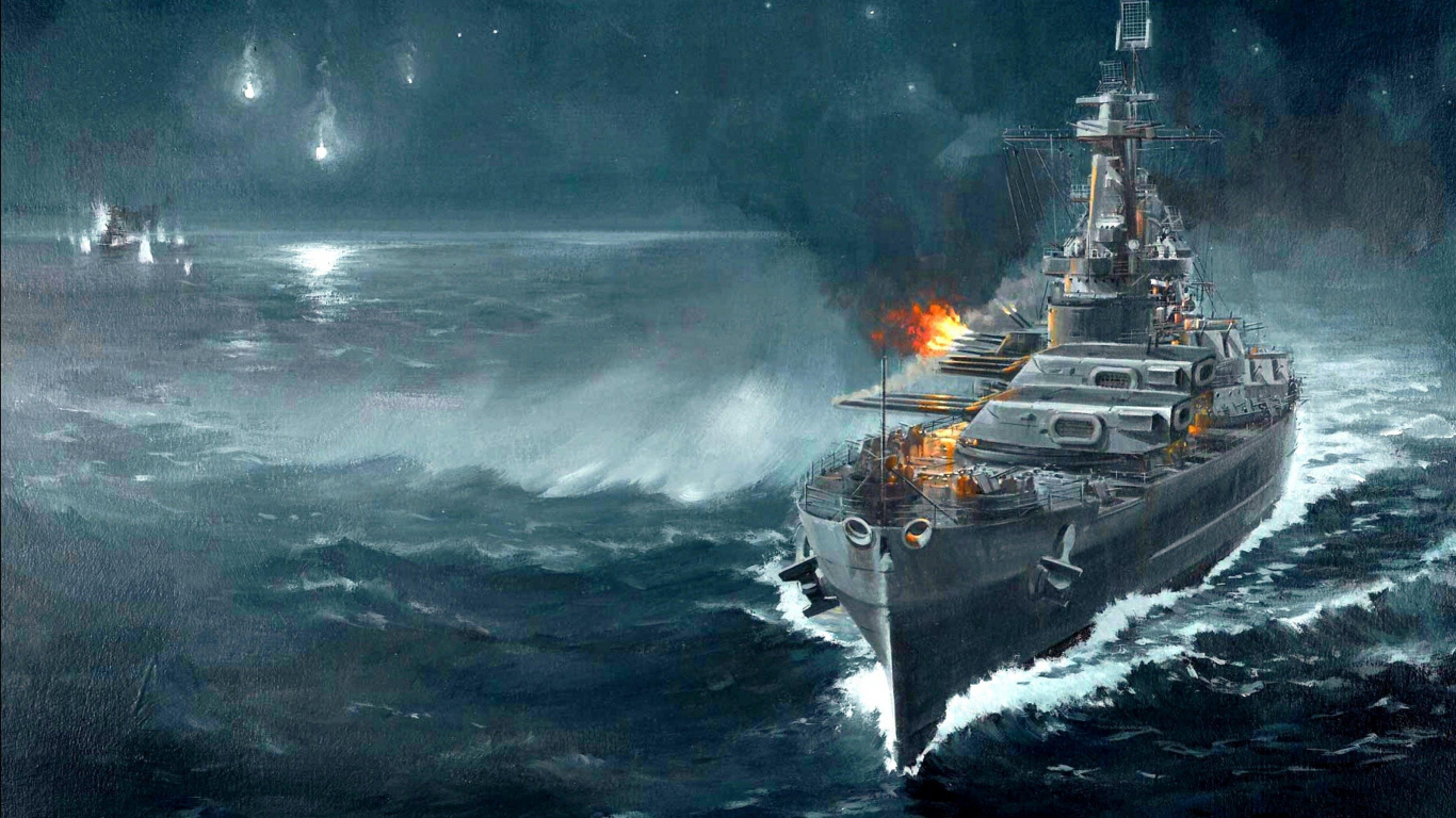 Welt Der Kriegsschiffe, Wargaming, Kriegsschiff, Schlachtschiff, Schiff. Wallpaper in 1366x768 Resolution