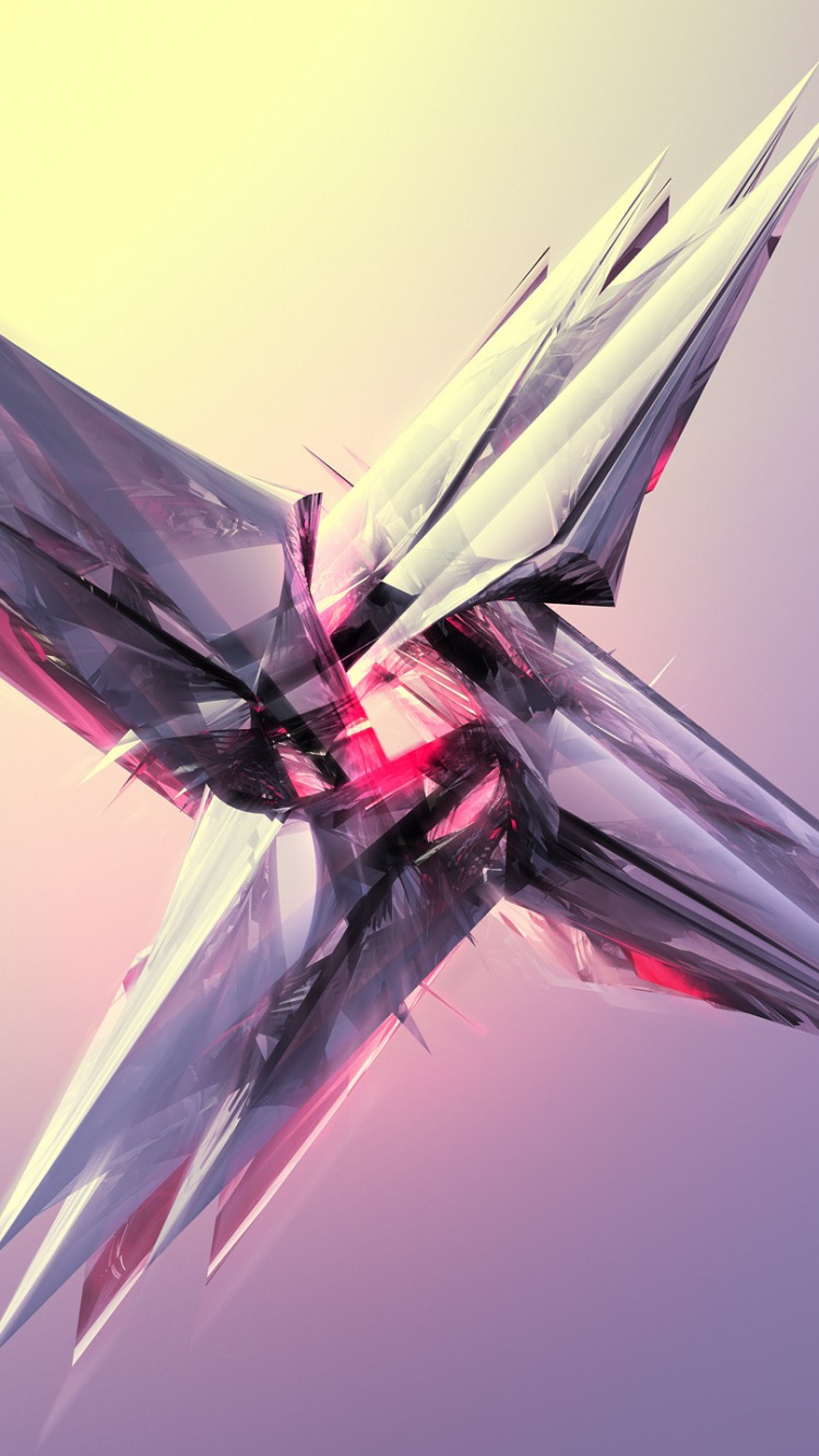 Peinture Abstraite Violette et Rose. Wallpaper in 750x1334 Resolution