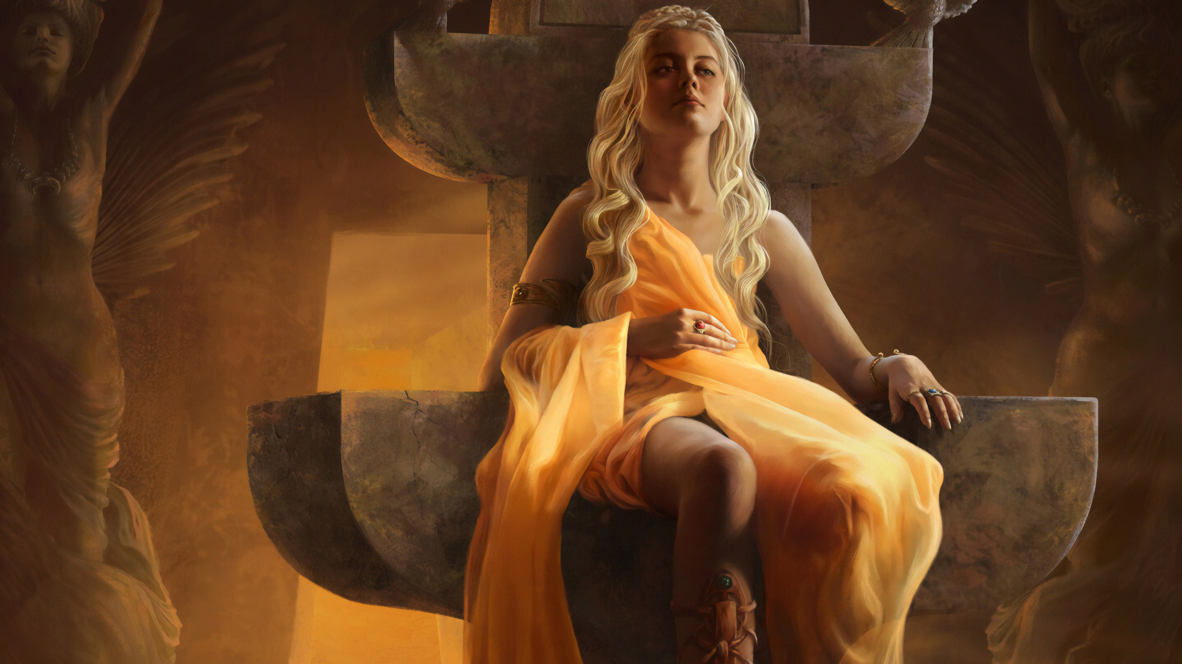 Daenerys Targaryen In Game Of Thrones Season 7 4K Ultra HD Mobile Wallpaper