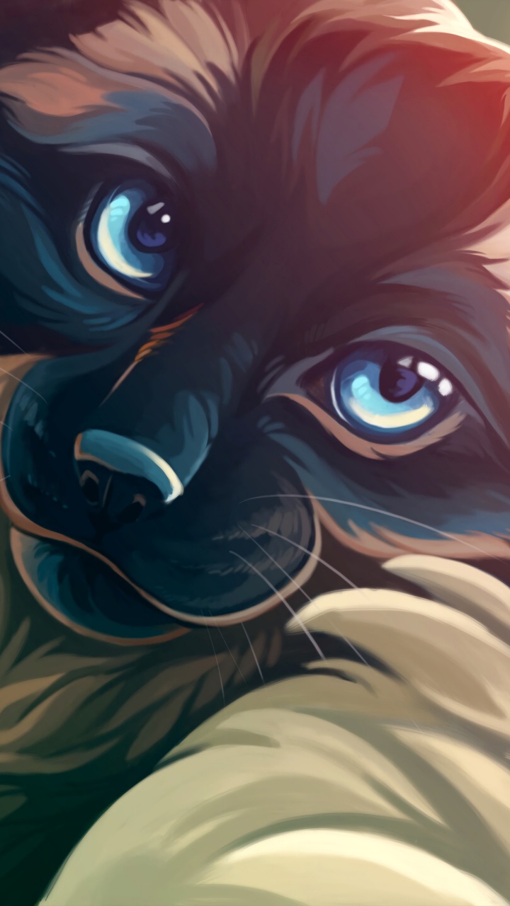 卡通, 耳朵, 胡须, 艺术, 小鹿 壁纸 720x1280 允许