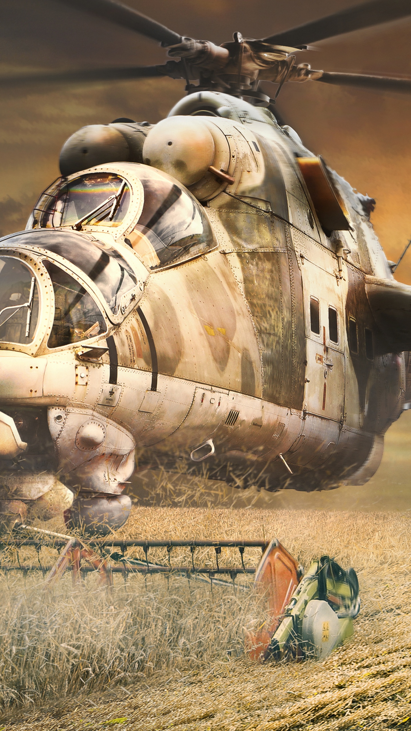 Brown and Black Robot on Brown Grass Field. Wallpaper in 1440x2560 Resolution