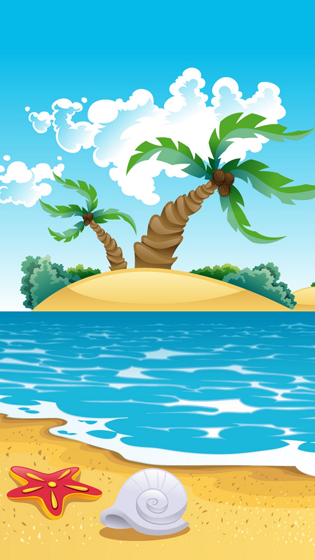 Meer Für Kinder, Strand, Meer, Seashell, Küste. Wallpaper in 1080x1920 Resolution