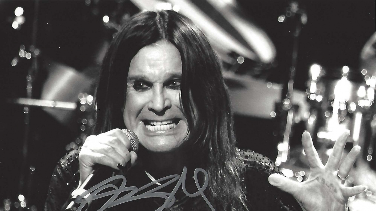 Ozzy Osbourne, Black Sabbath, Heavy Metal, Monochrome, Pop Music. Wallpaper in 1280x720 Resolution