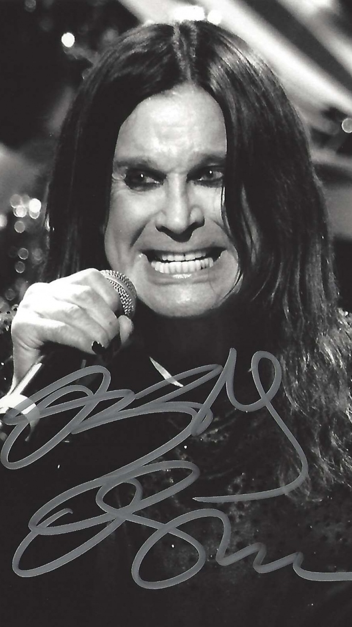 Ozzy Osbourne, Black Sabbath, Heavy Metal, Monochrome, Pop Music. Wallpaper in 720x1280 Resolution